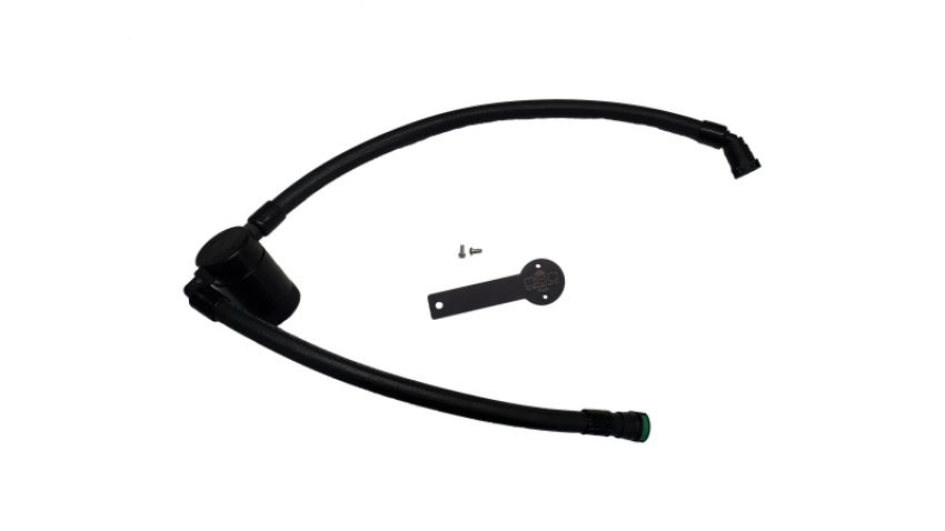 J&L 3093P-B 19-23 Chevy Silverado/GMC Sierra 1500 2.7L Passenger Side Oil Separator 3.0 - Black Anodized