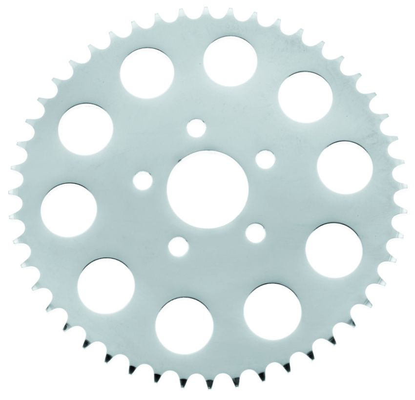 TwinPower 490970 Twin Power 86-92 XL Chrome Disc Brake Rear Sprocket Replaces H-D 41470-86 48 Tooth Flat