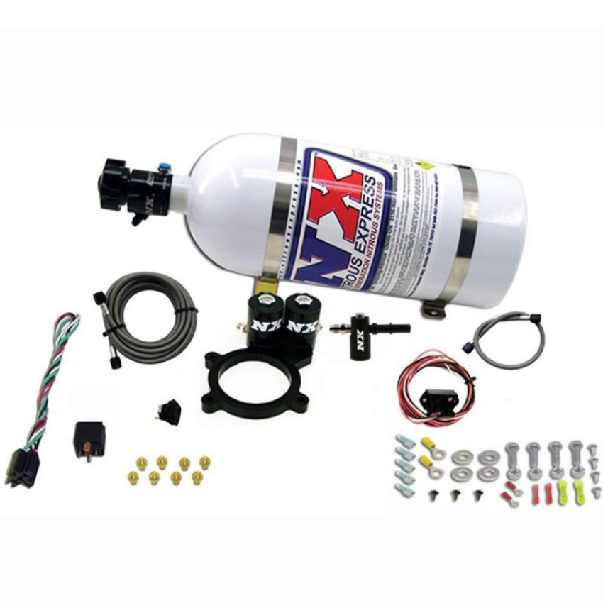 Nitrous Express 20936-10 2014-NEWER GM 5.3L TRUCK NITROUS PLATE SYSTEM (50-250HP) W/ 10LB BOTTLE
