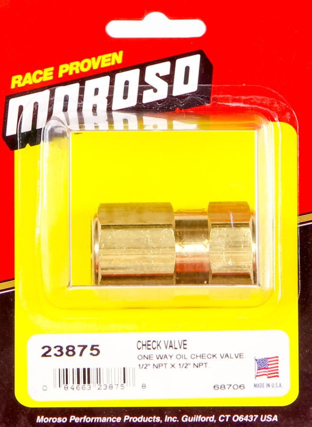 MOROSO MOR23875 One Way Oil Check Valve