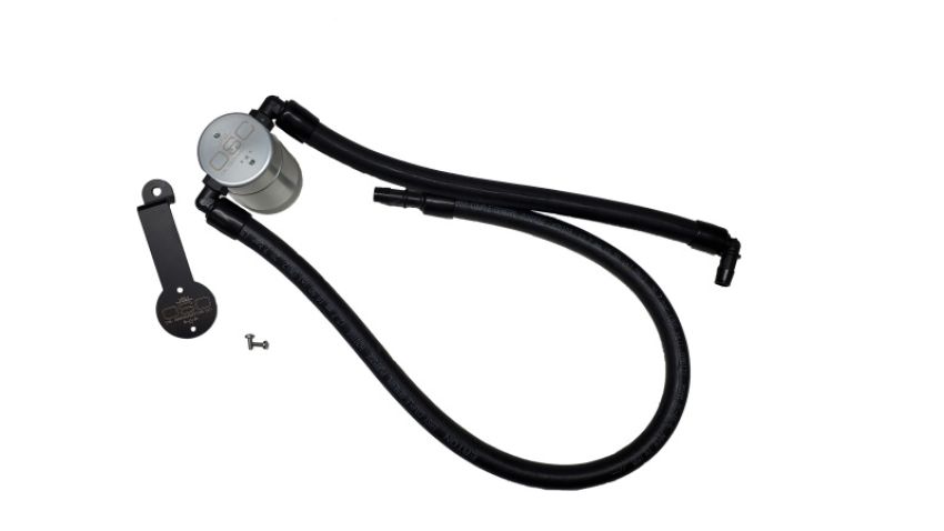 J&L 2021+ Jeep Wrangler 392 Oil Seperator 3.0 Passenger Side - Clear Anodized