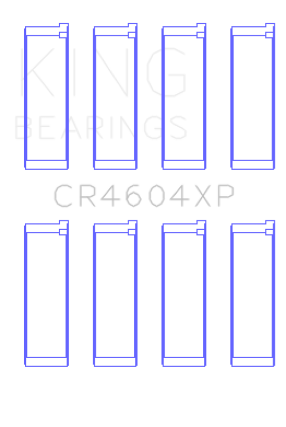 King Engine Bearings CR4604XP King 07-09 Mazdaspeed 3 L3-VDT MZR DISI (t) Duratec High Performance Rod Bearing Set - Size STD