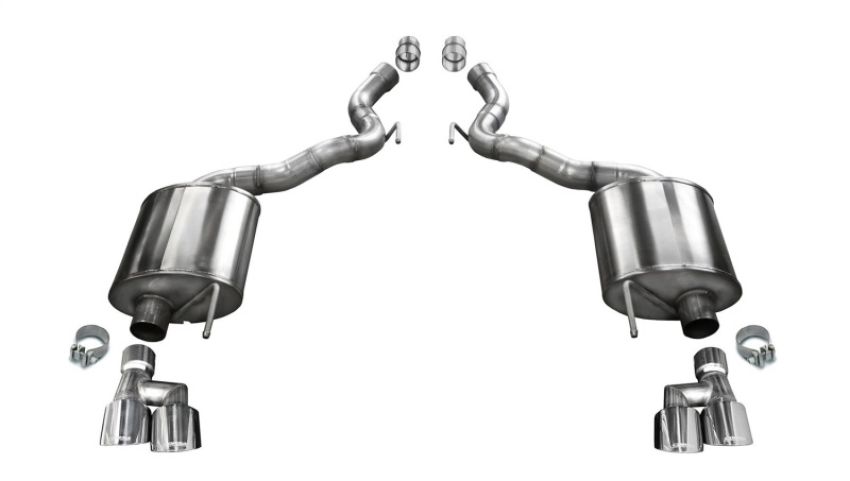 CORSA Performance 21050 Corsa 2018-2023 Ford Mustang GT Convertible Sport Axle-Back Exhaust w/ 4in Tips