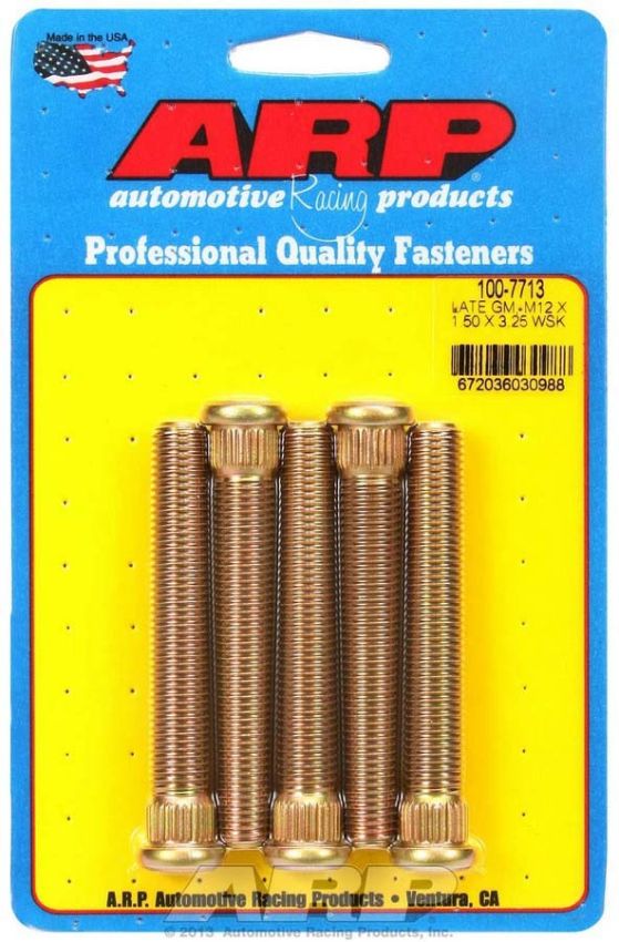 ARP ARP100-7713 Wheel Stud Kit - M12x1.5 3.250/.509 Knurl