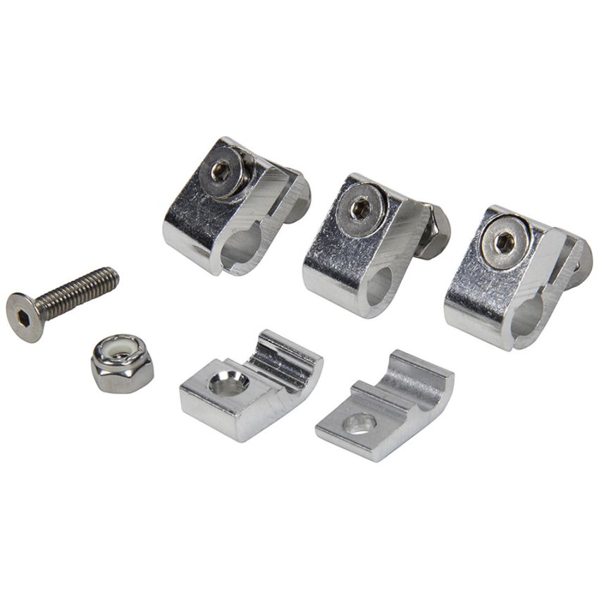 ALLSTAR PERFORMANCE ALL18321 2pc Alum Line Clamps 1/4in 4pk