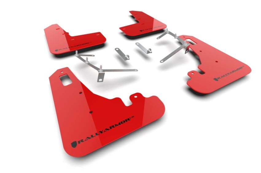 Rally Armor MF99-UR-RD-BLK Red Mud Flap/Black Logo