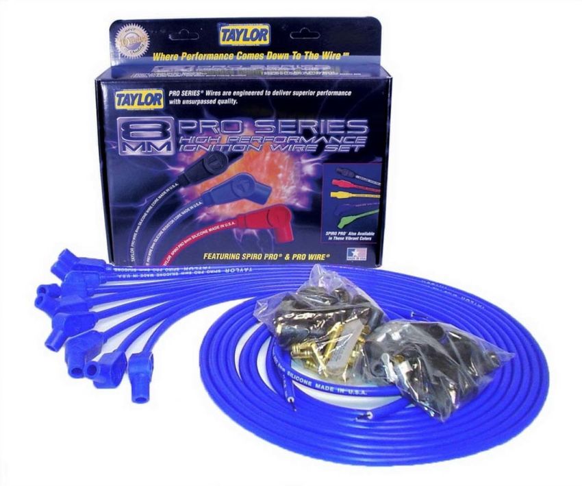 Taylor Cable 73653 8mm Blue Spiro-Pro Wires