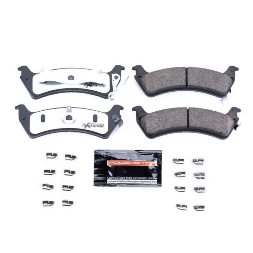 PowerStop Z36-666 PowerStop - Z36 Truck and SUV Carbon-Fiber Ceramic Brake Pads with Hardware Kit