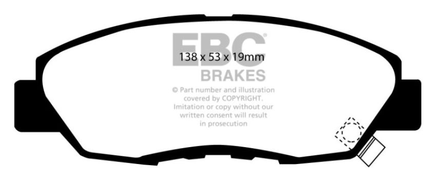 EBC Brakes DP2812/2 Greenstuff 2000 Series Sport Brake Pads