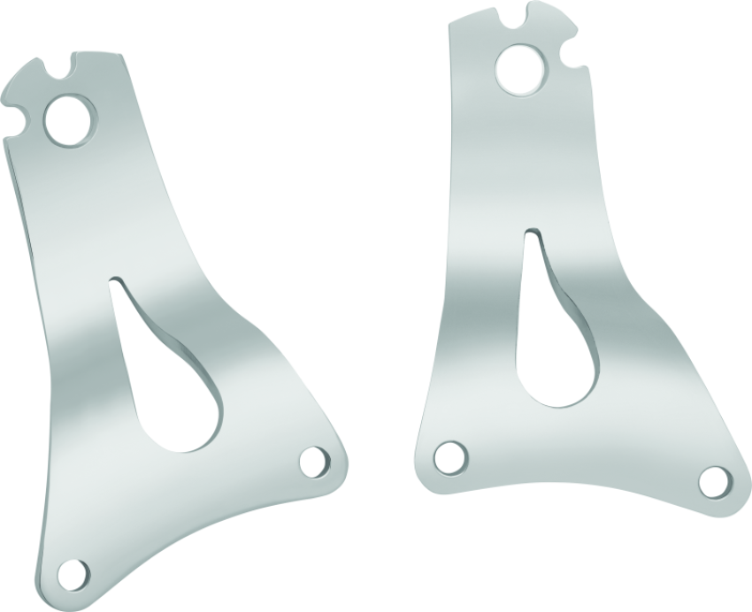 Kuryakyn 1662 Fixed Mounts For Multi-Purpose Backrest Chrome
