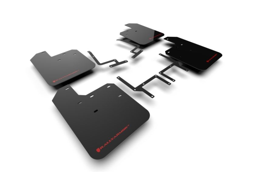 Rally Armor MF54-UR-BLK/RD Black Mud Flap/Red Logo