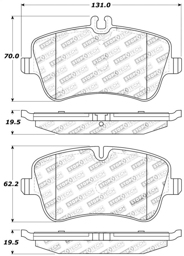 Stoptech 309.08720 Performance Brake Pads