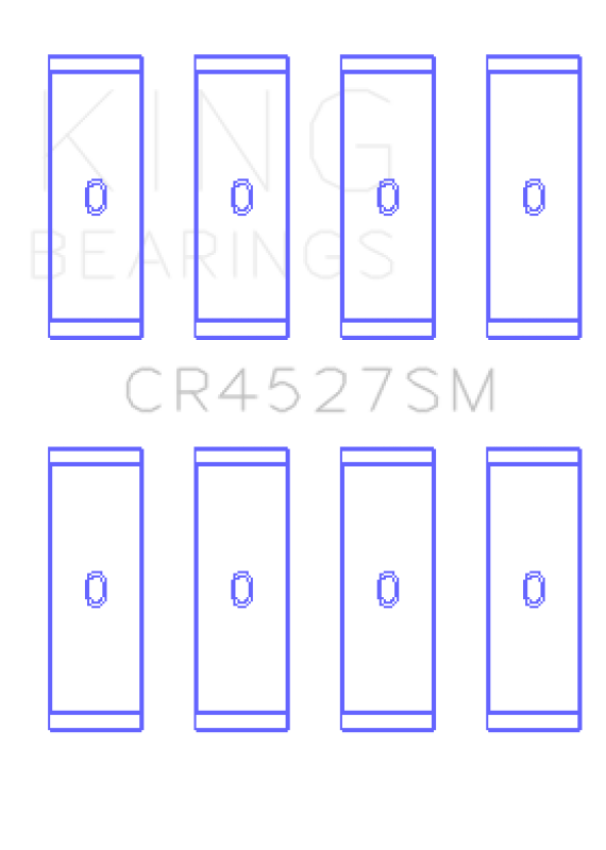King Engine Bearings CR4527SM0.25 VW/Audi CAva/CAxa/Blf/Blg/Bts (Size +0.25mm) Connecting Rod Bearing Set