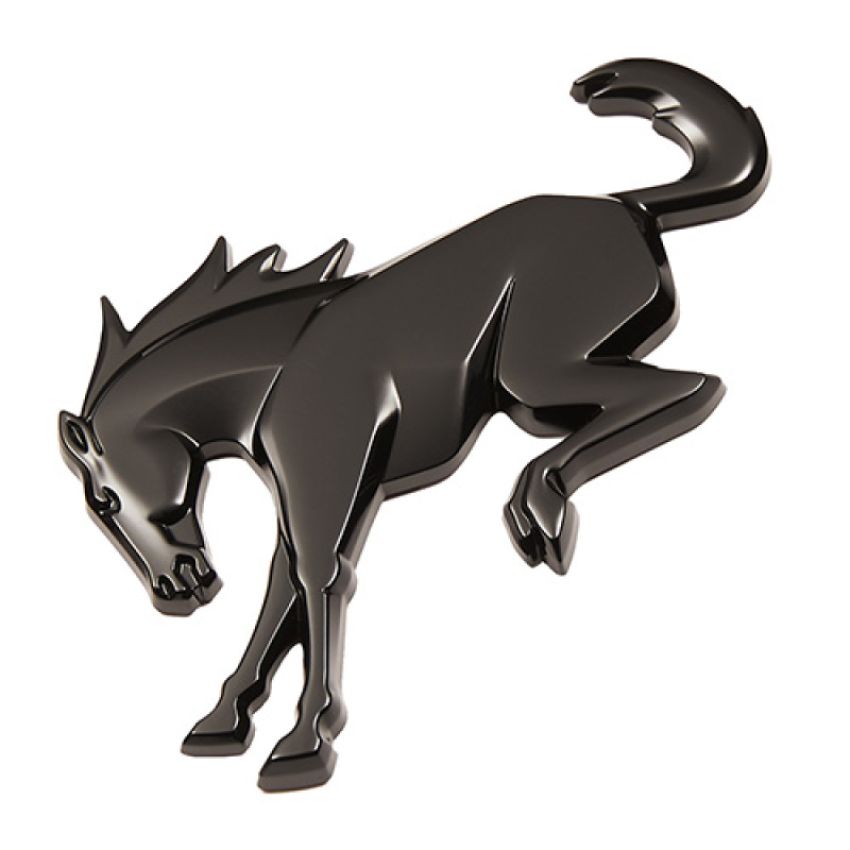 Ford Racing M-1447-BRB 2021-2025 Bronco Rear Emblem-Gloss Black