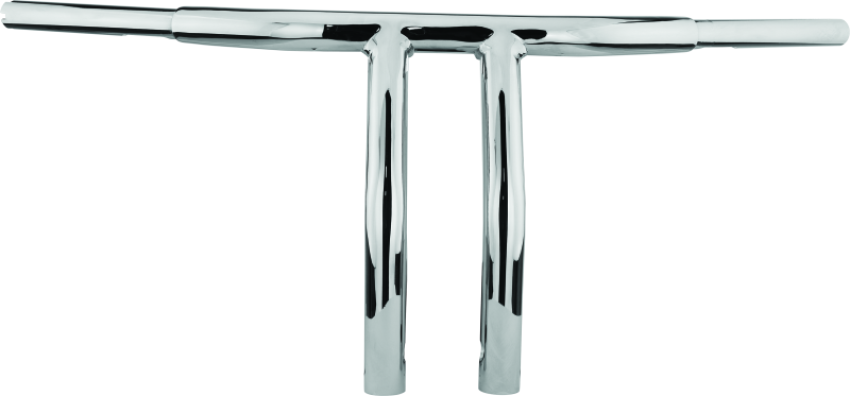 Bikers Choice 402248 Throttle By Wire Chrome 10 Inch Pullback 1.25 Inch Fat Riser Tbar Custom