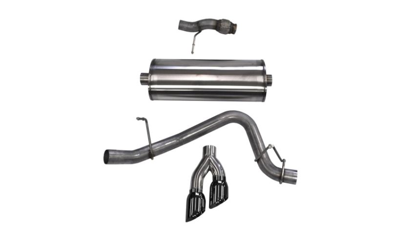 CORSA Performance 14859BLK Corsa 2015-2020 ack Exhaust Sport 3in Single Side Twin Black 4in Tips 2015 Chevy Tahoe/GMC Yukon