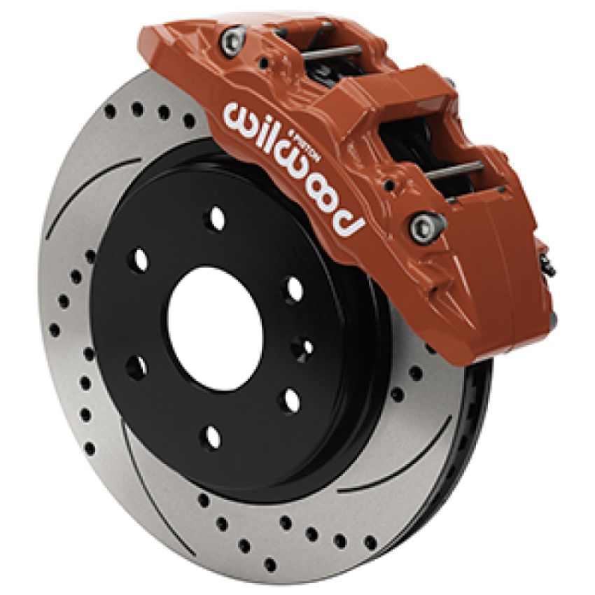 Wilwood 140-16805-DR 19-21 Chevy Silverado/GMC Sierra Aero6-DM Front Brake Kit - D&S - Red