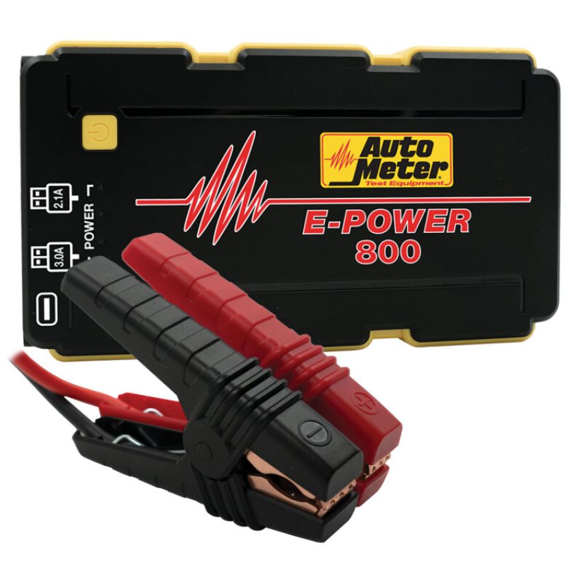 AutoMeter EP-800 JUMP STARTER, EMERGENCY BATTERY PACK, 12V, 800A PEAK, 1800 mAh