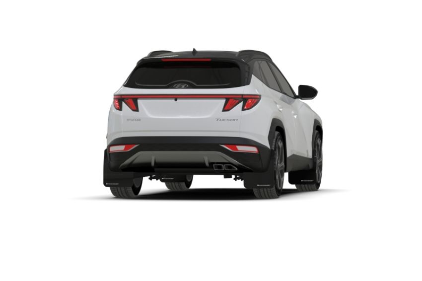 Rally Armor MF75-UR-BLK-WH Black Mud Flap/White Logo