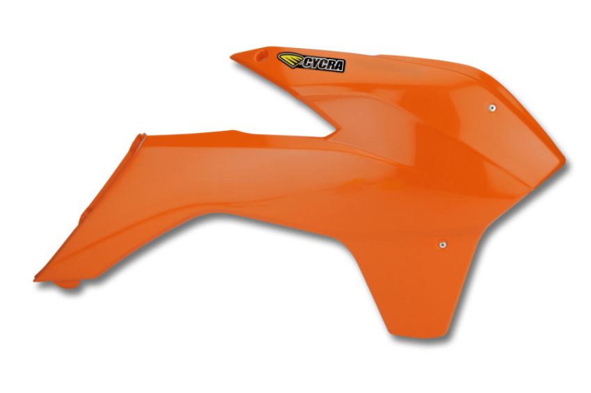 Cycra 1CYC-1899-22 13-16 KTM 125-500 SX/XC/SX-F/XC-F/XC-W/XCF-W/EXC-F Powerflow Radiator Shrouds - Orange