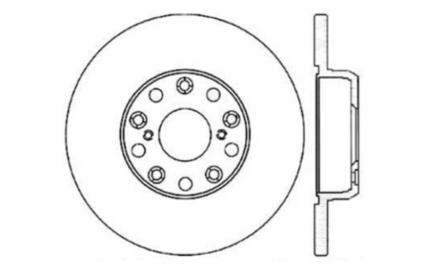 Stoptech 128.44090L Drilled Sport Brake Rotor
