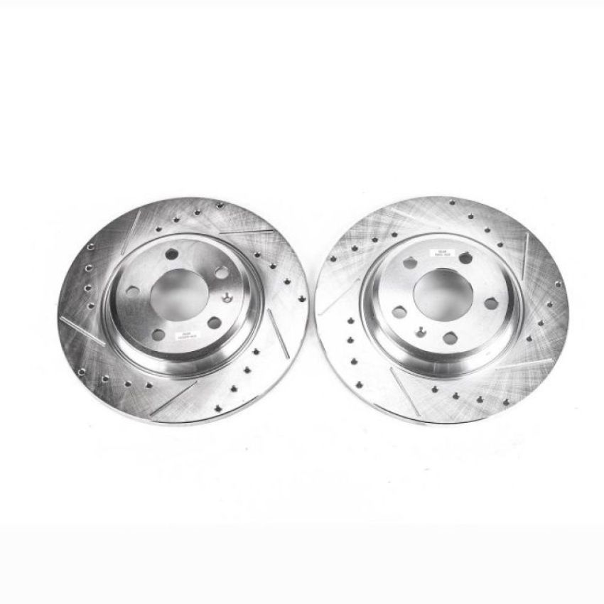 PowerStop EBR1007XPR PowerStop Evolution Performance Drilled, Slotted & Plated Brake Rotor Pair