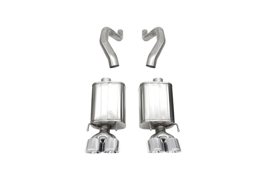 CORSA Performance 21077 Corsa 06-13 Chevy Corvette C6 Z06 7.0L / 09-13 ZR1 6.2L Polished AxleBack Exhaust w/4.5in Twin Tips
