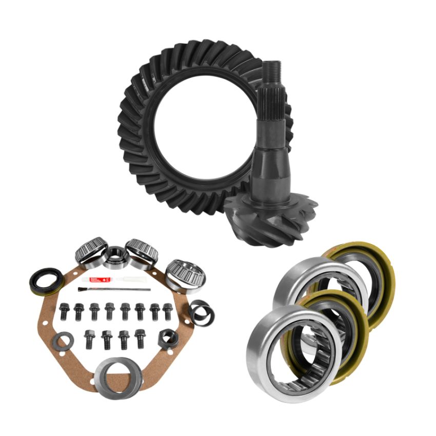 Yukon Gear & Axle YGK2077 Yukon 9.25in CHY 3.55 Rear Ring & Pinion Install Kit 1.705in Axle Bearings and Seal