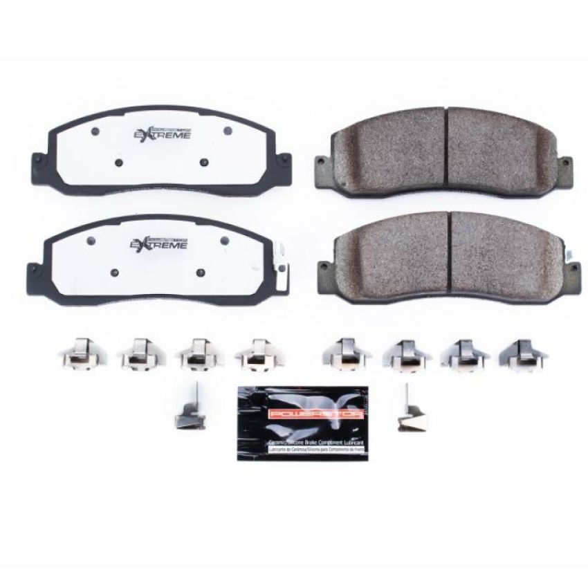 PowerStop Z36-1333 PowerStop - Z36 Truck and SUV Carbon-Fiber Ceramic Brake Pads with Hardware Kit