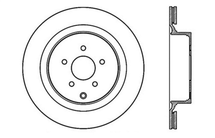 Stoptech 128.42105R Drilled Sport Brake Rotor
