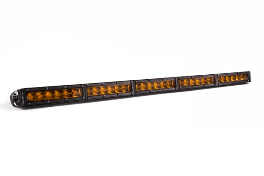 Diode Dynamics DD5040 30 In LED Light Bar Single Row Straight - Amber Driving Each Stage Series