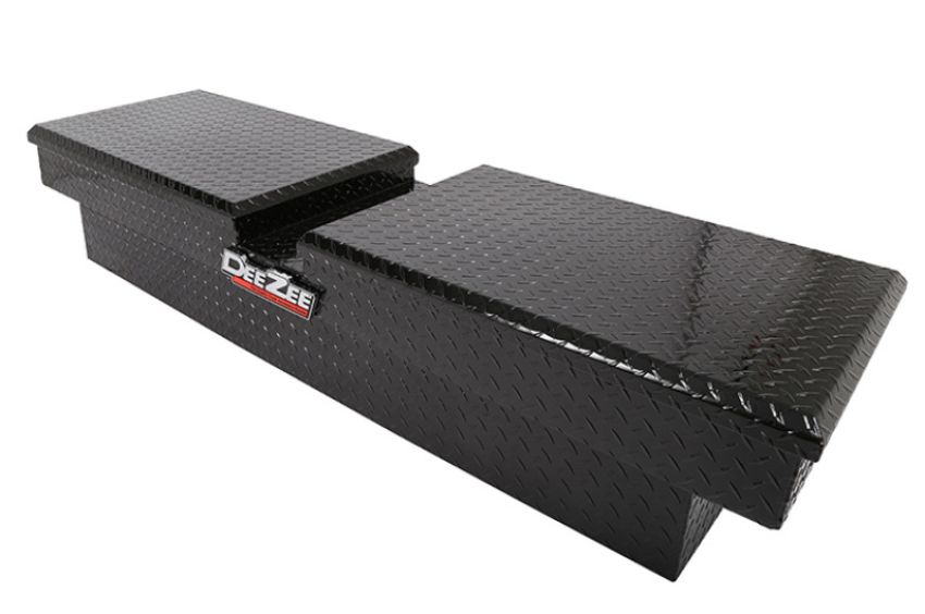 Dee Zee DZ8370B Deezee Universal Tool Box - Red Crossover - Double Black BT Full Size