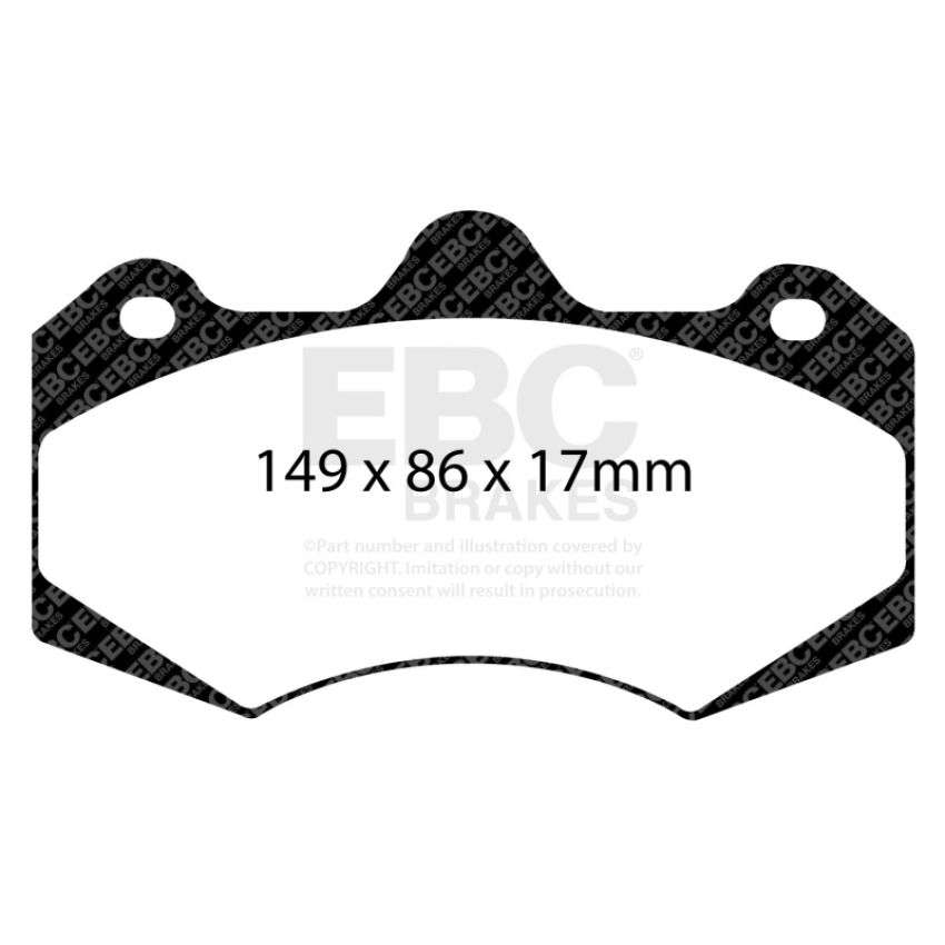 EBC Brakes DP5042NDX Bluestuff NDX Full Race Brake Pads