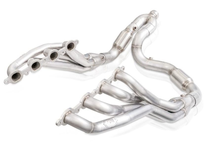 Stainless Works CT19HCATY 2019+ Chevrolet Silverado 5.3L Catted Headers 1-7/8in Primaries 3in Leads Y-Pipe
