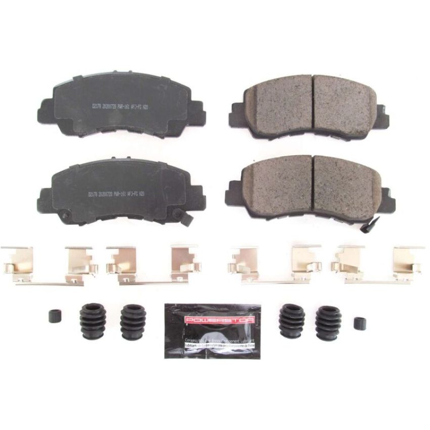 PowerStop Z23-2178 PowerStop - Z23 Daily Driver Carbon-Fiber Ceramic Brake Pads with Hardware Kit