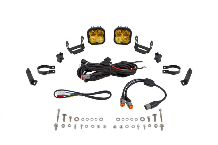 Diode Dynamics DD7715 SS3 LED Bumper 2 In Roll Bar Kit Max - Yellow Combo (Pair)