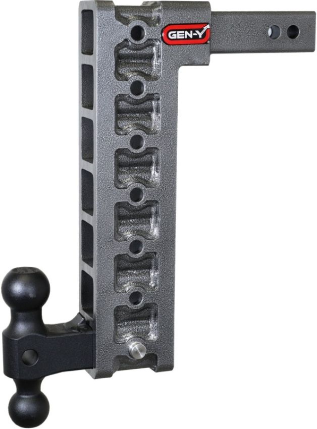 GEN-Y Hitch GH-517 Gen-Y Mega Duty 2in Shank 15in Drop 2K TW 16K Hitch w/GH-051 Dual-Ball/GH-0100 Stabilizer Kit