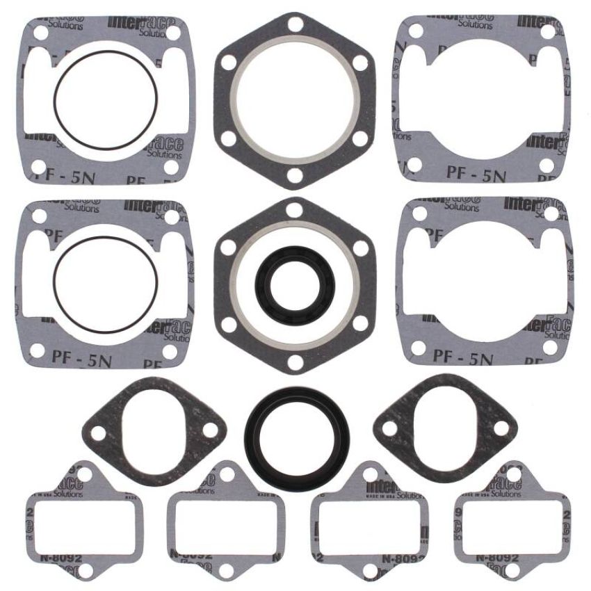 Vertex Pistons 711106BE Vertex Gaskets  Jlo-cuyuna 2F440/2 6 Bolt Head Electric FC/2 Complete Gasket Kit w/ Oil Seals