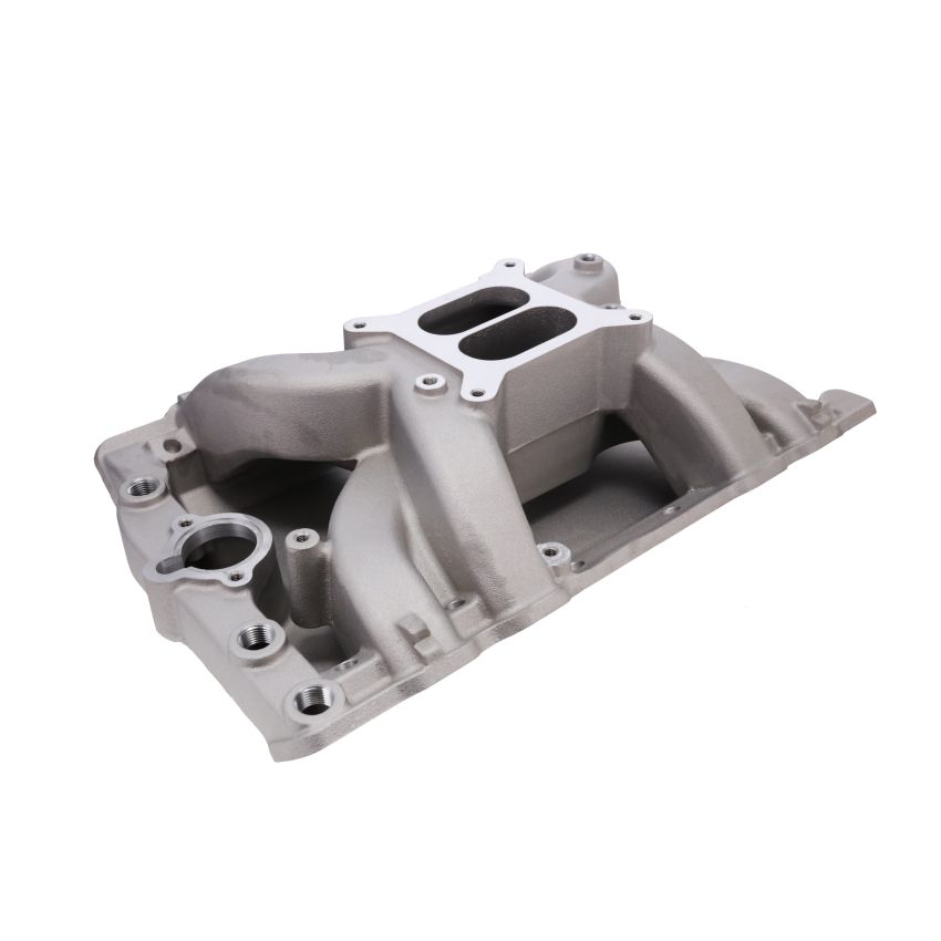 Top Street Performance 87551 TSP Oldsmobile Big Block V8 Dual Plane Air Gap Satin Aluminum Intake Manifold
