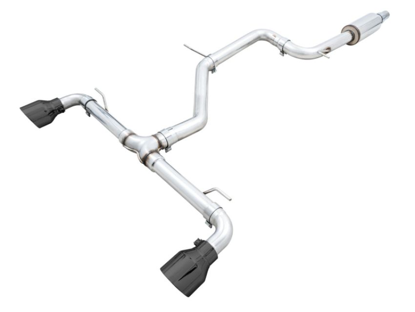 AWE Tuning 3020-33658 AWE 2022 VW GTI MK8  Track Edition Exhaust - Diamond Black Tips