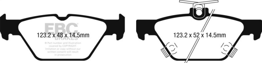 EBC Brakes DP32257C Redstuff Ceramic Low Dust Brake Pads