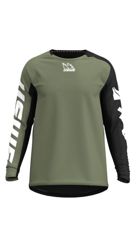 USWE 80951021050104 Kalk Off-Road Jersey Olive Green - Small