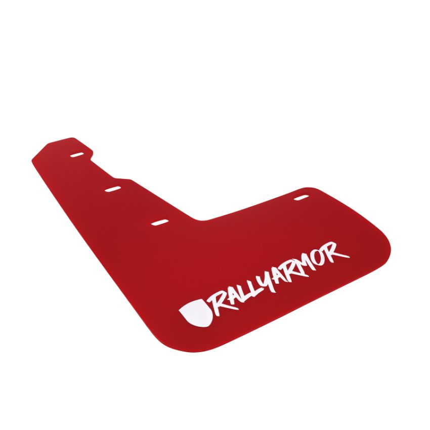 Rally Armor MF32-UR-RD/WH-X Red Mud Flap/Altered Font White Logo