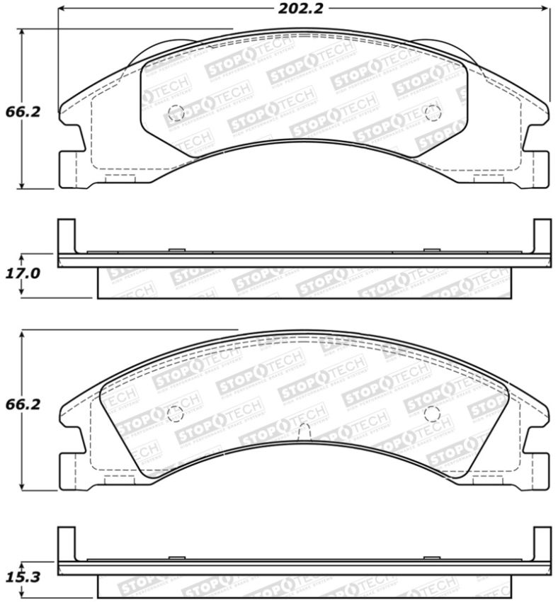 Stoptech 308.13290 Street Brake Pads