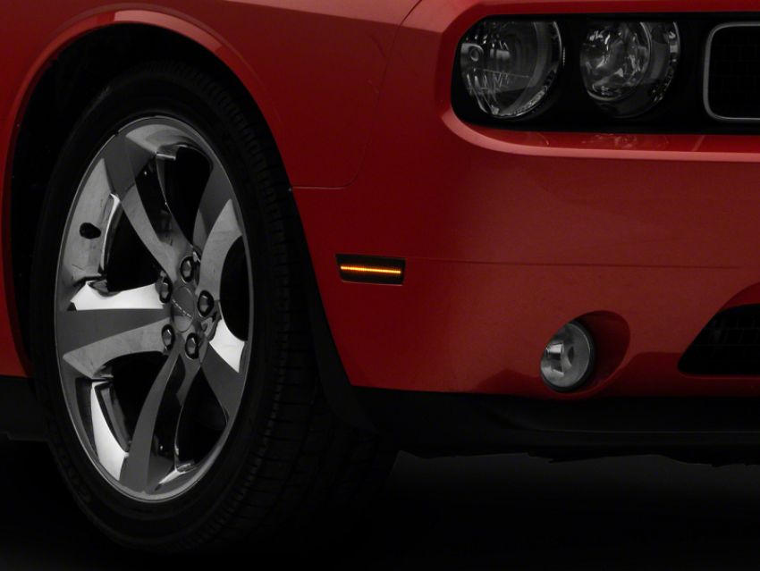 Raxiom CH3218 08-14 Dodge Challenger Axial Series LED Side Marker Lights- Smoked