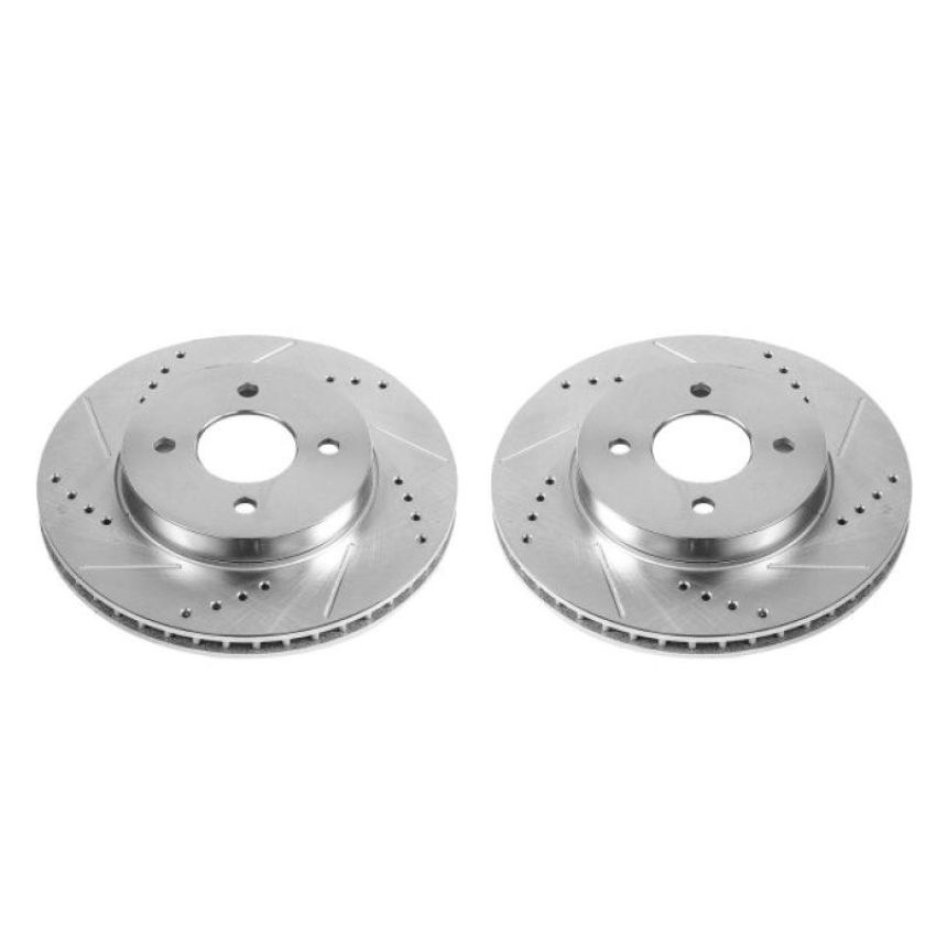 PowerStop JBR1539XPR PowerStop Evolution Performance Drilled, Slotted & Plated Brake Rotor Pair