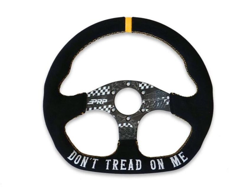 PRP Seats G248-TR PRP Dont Tread on Me Comp-R Suede Steering Wheel (D-Shaped)
