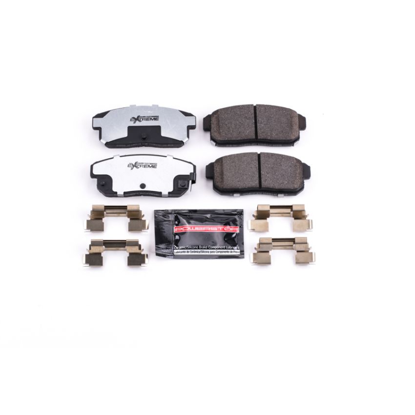 PowerStop Z26-1008 PowerStop - Z26 Performance Carbon-Fiber Ceramic Brake Pads with Hardware Kit