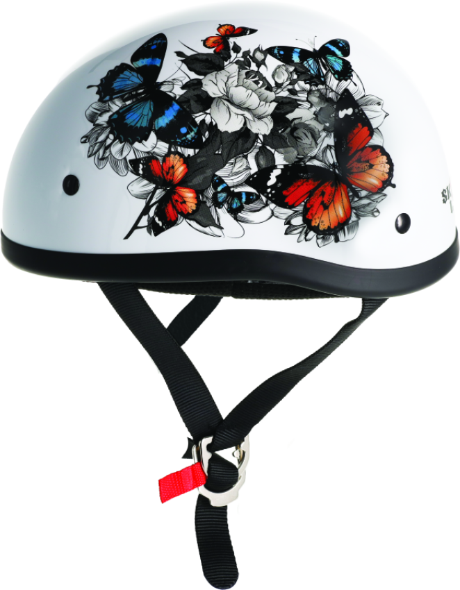 Skid Lid 649525 s White Rose Original Helmet - Small