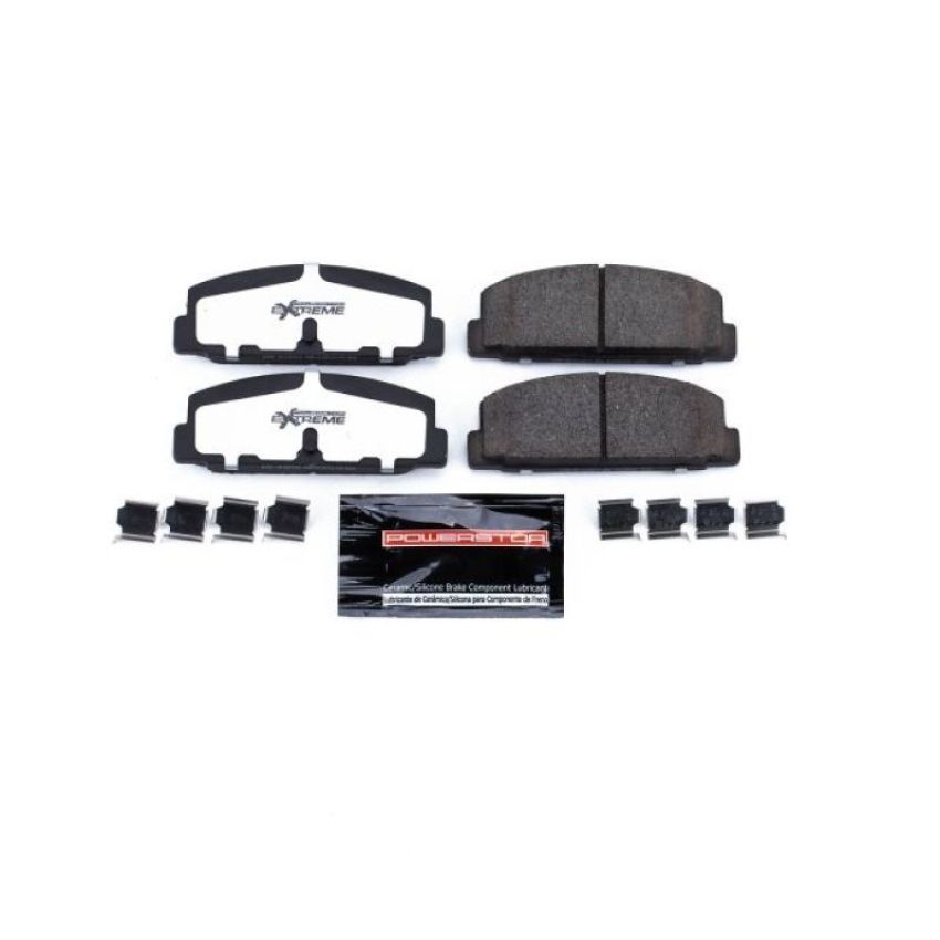 PowerStop Z26-332 PowerStop - Z26 Performance Carbon-Fiber Ceramic Brake Pads with Hardware Kit